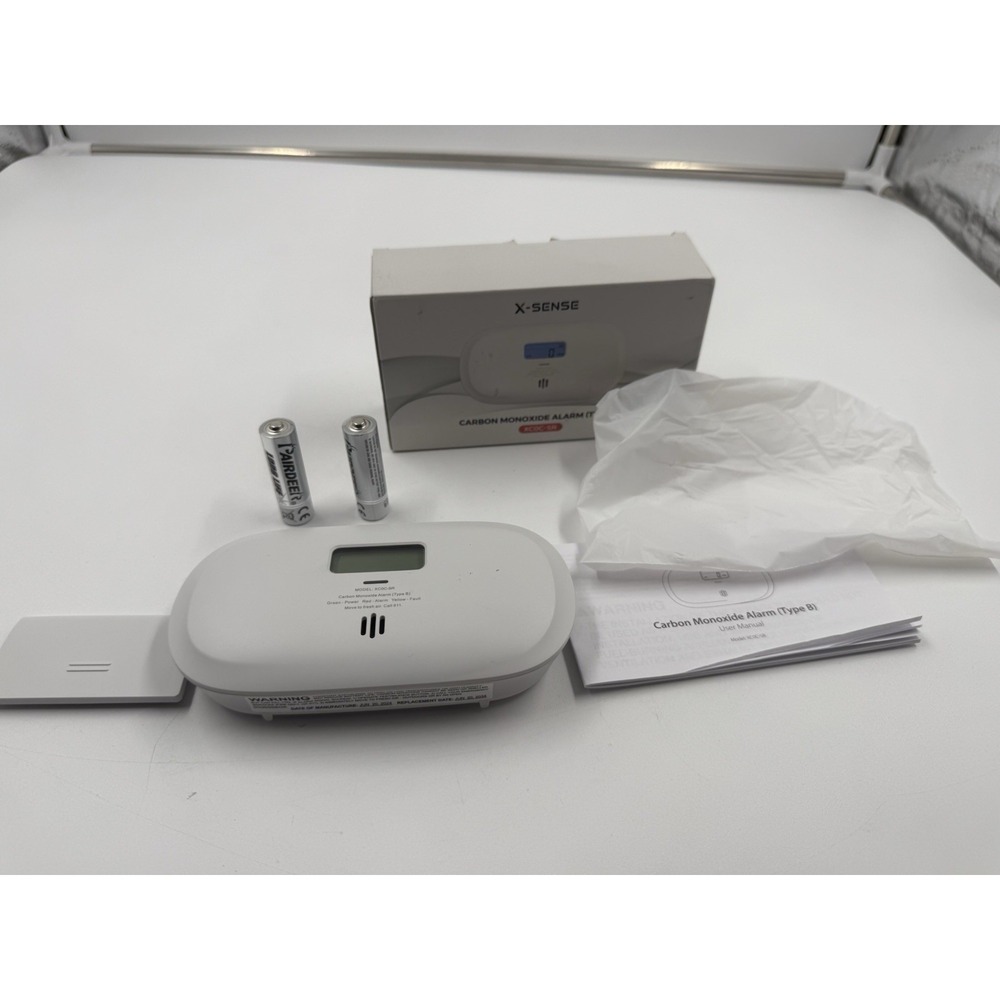 X Sense Carbon Monozide Detector Replaceable Battery Powered‎